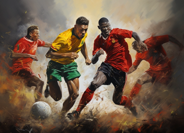 Footballers like painting 2